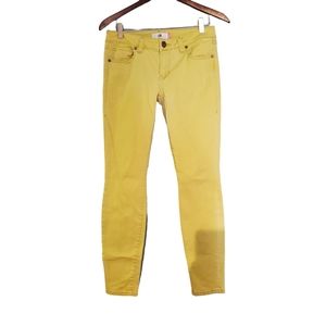 CAbi style 5084 size 4 skinny jeans yellow EUC